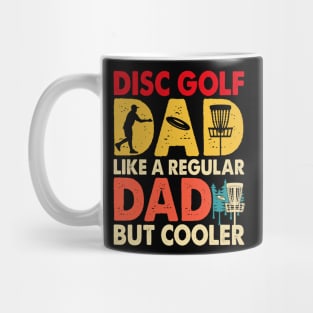 Funny Disc Golf Dad Player Vintage Retro Mug